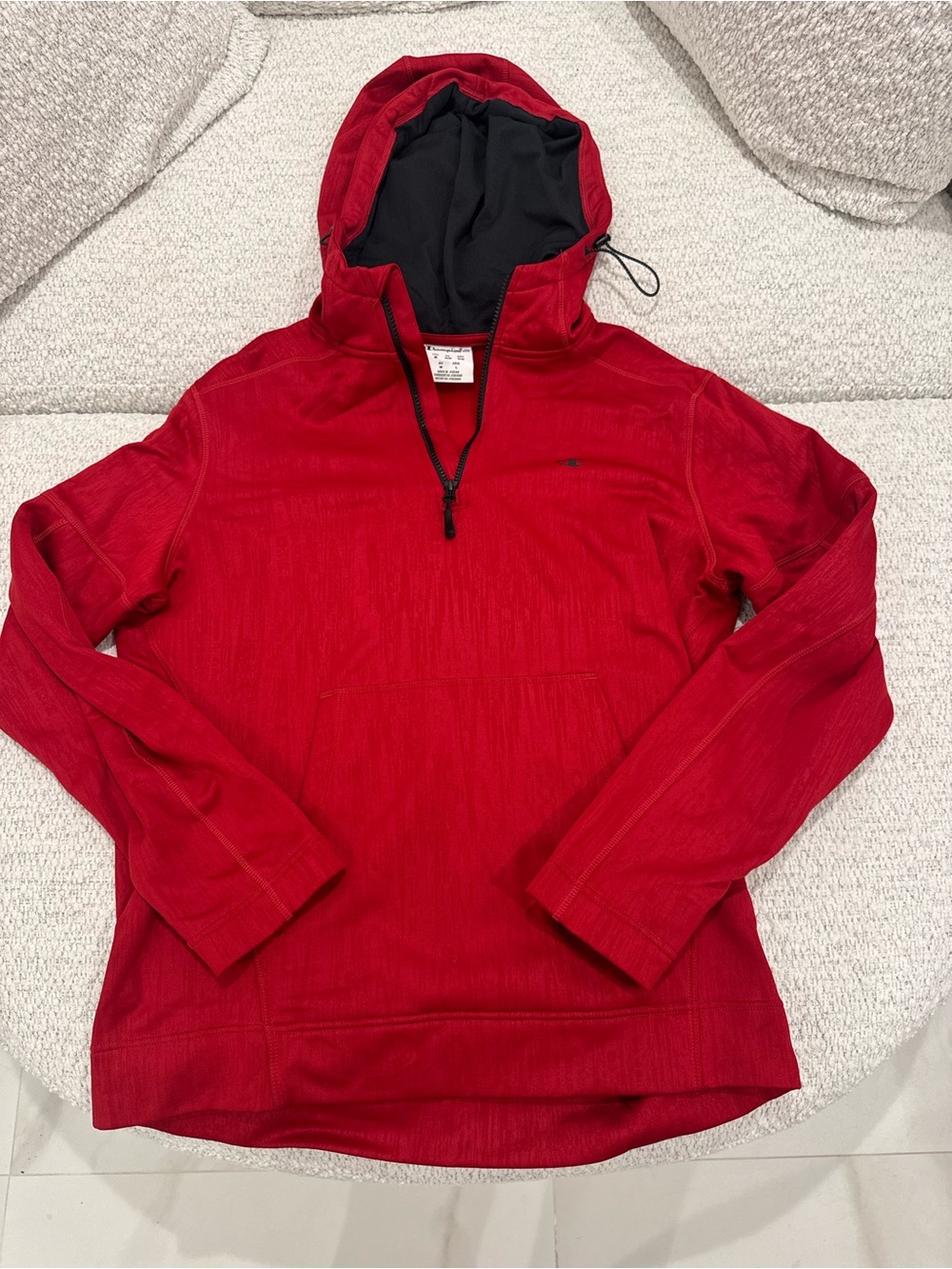 Champion Men’s Red Half Zip Hoodie Jacket